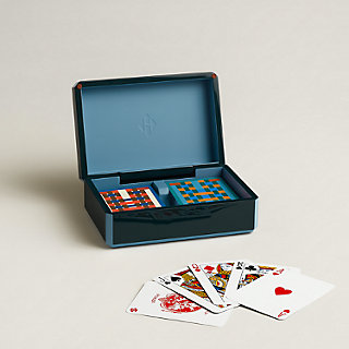 Facettes H Tissage poker card box | Hermès USA